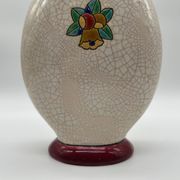Art deco vase in longwy enamels