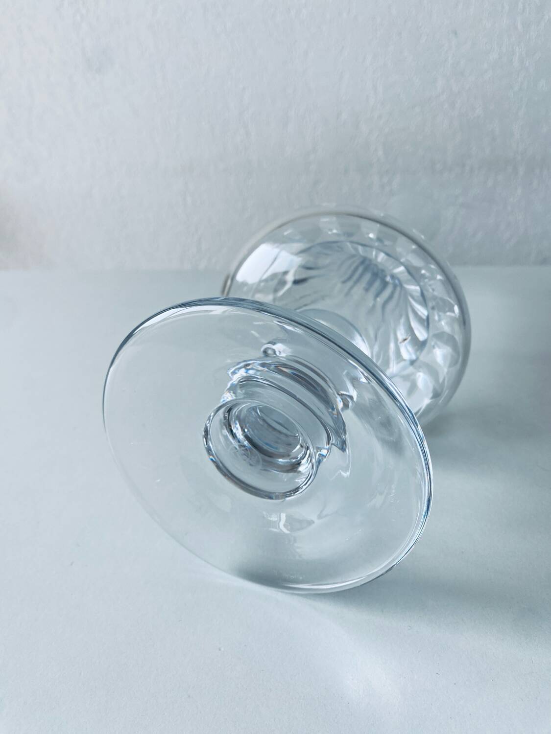 Crystal footed vase
