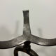 Brutalist wrought iron candlestick from the 70s