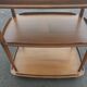 Rolling bar serving table in solid elm by Ercol, England, circa 1960