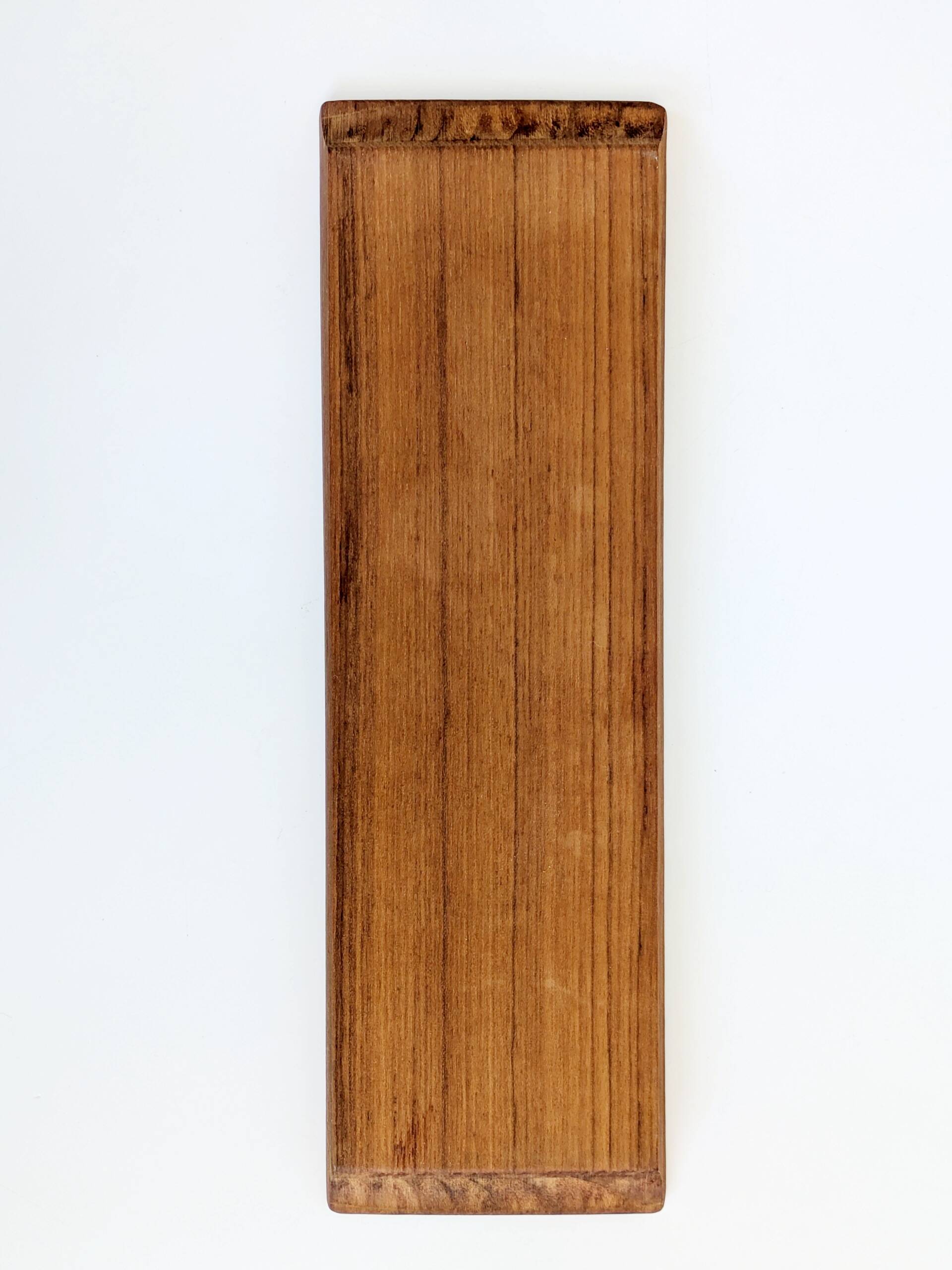Danish vintage service teak tray, smoked glass bowls, spoon fork.