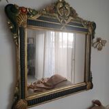 Art Deco floral mirror 1970