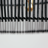 Black Rattan Ceiling Lamp