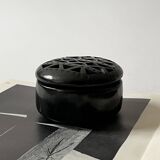 Empty pocket with black ceramic lid, Mexico 1980