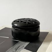 Vide poche en céramique noire, Mexico 1980