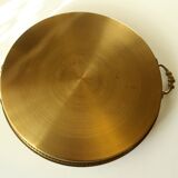 Solid brass tray with handles