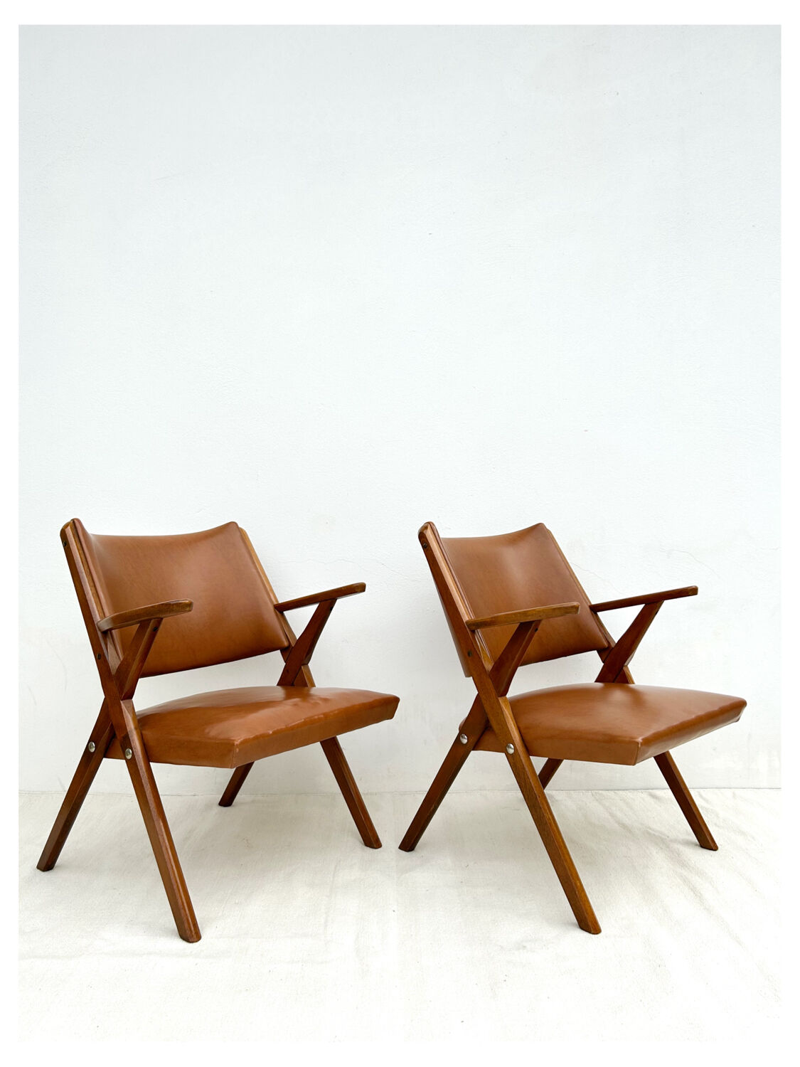Paire de fauteuils vintage Dal Vera