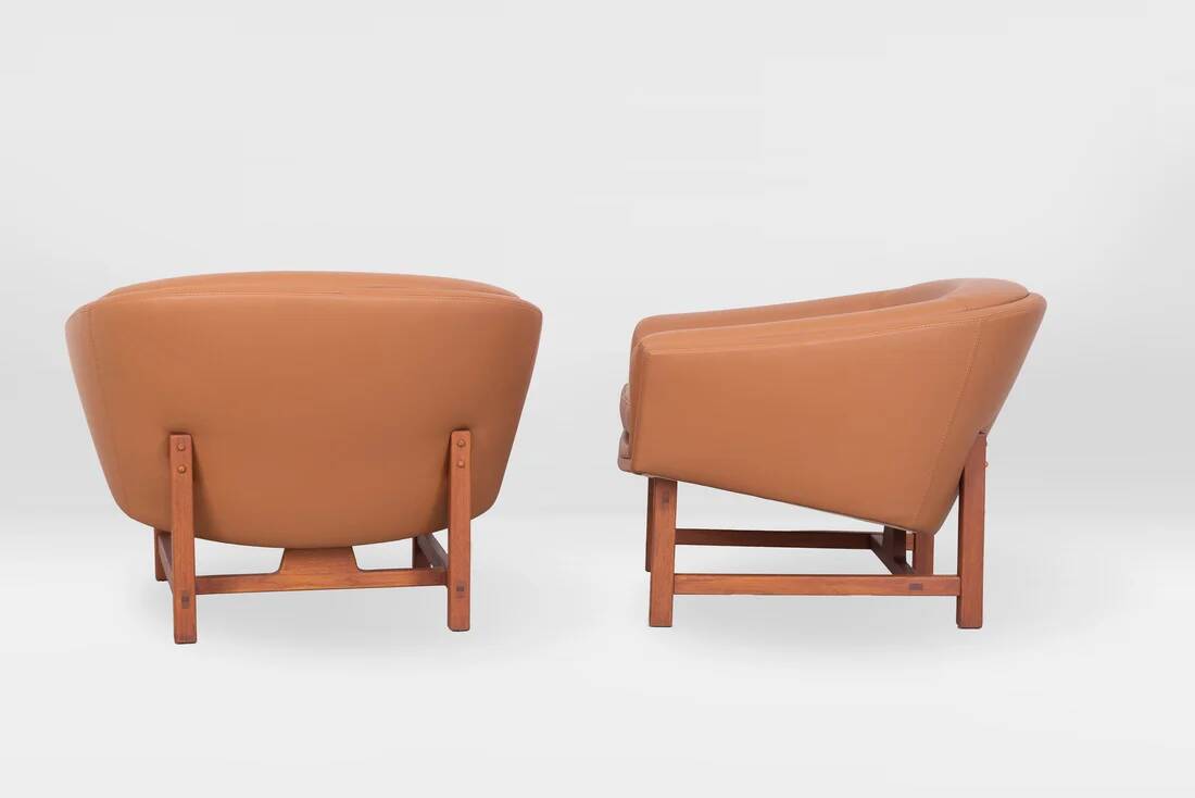 Pair of Corona lounge chairs by Lennart Bender, 1970