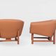 Pair of Corona lounge chairs by Lennart Bender, 1970