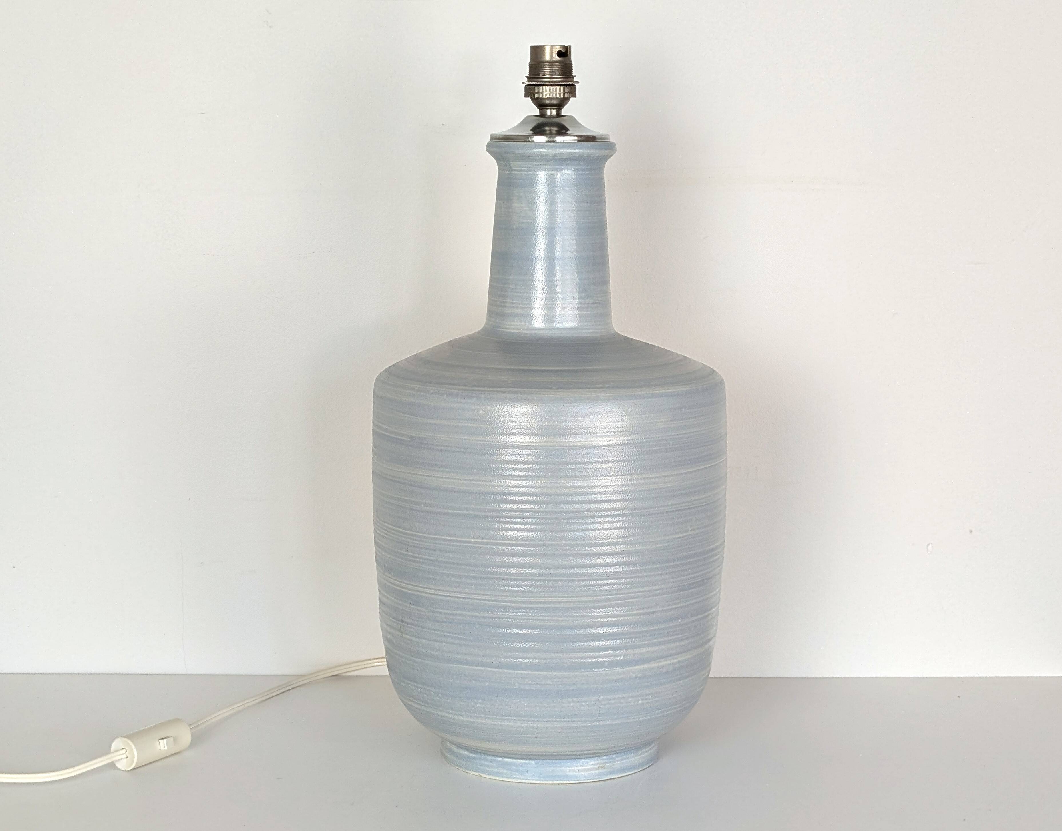 Pied de lampe en céramique