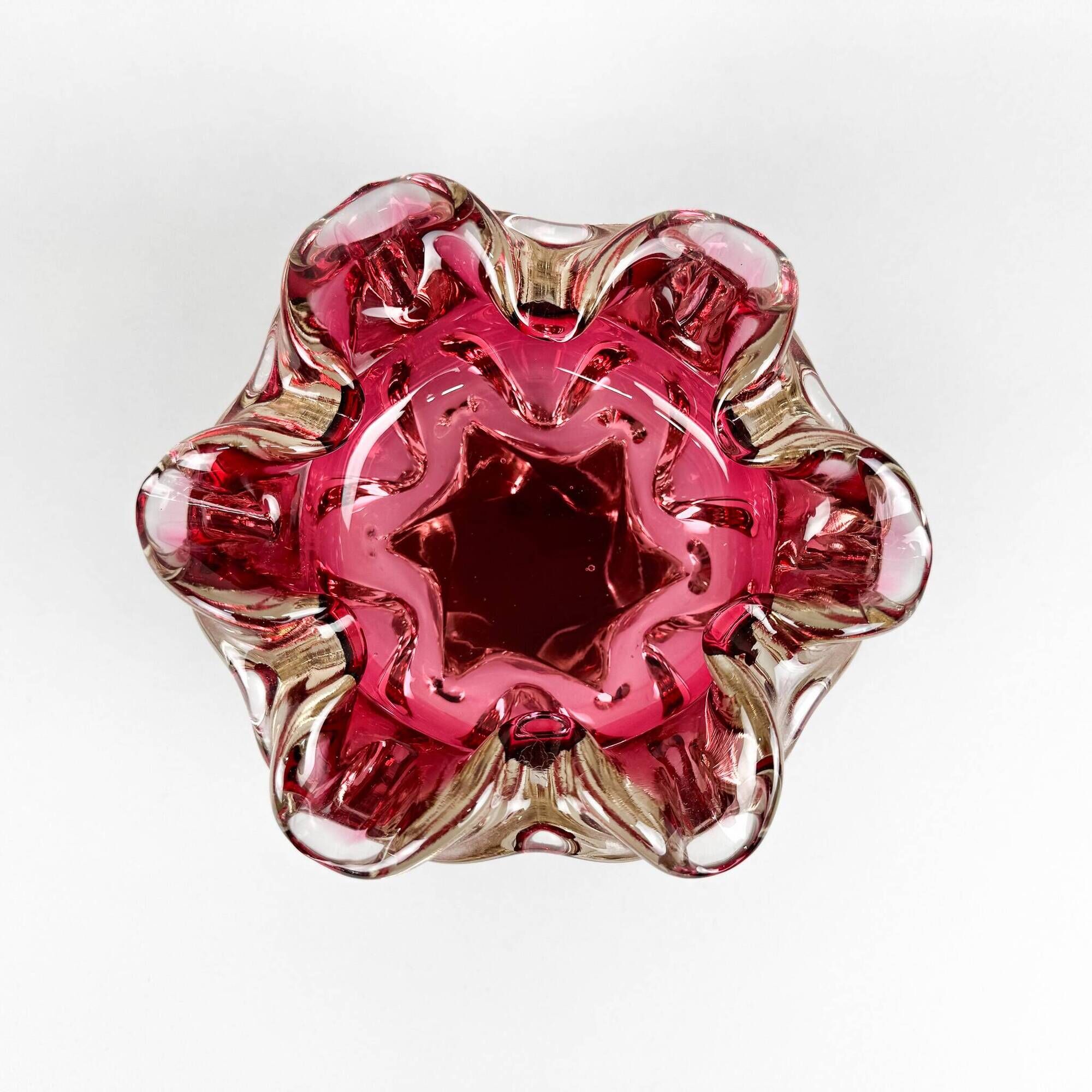 Art Glass Bowl by Josef Hospodka for Chribska Glassworks, 1960's