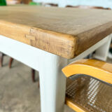 Old workshop table solid oak tray