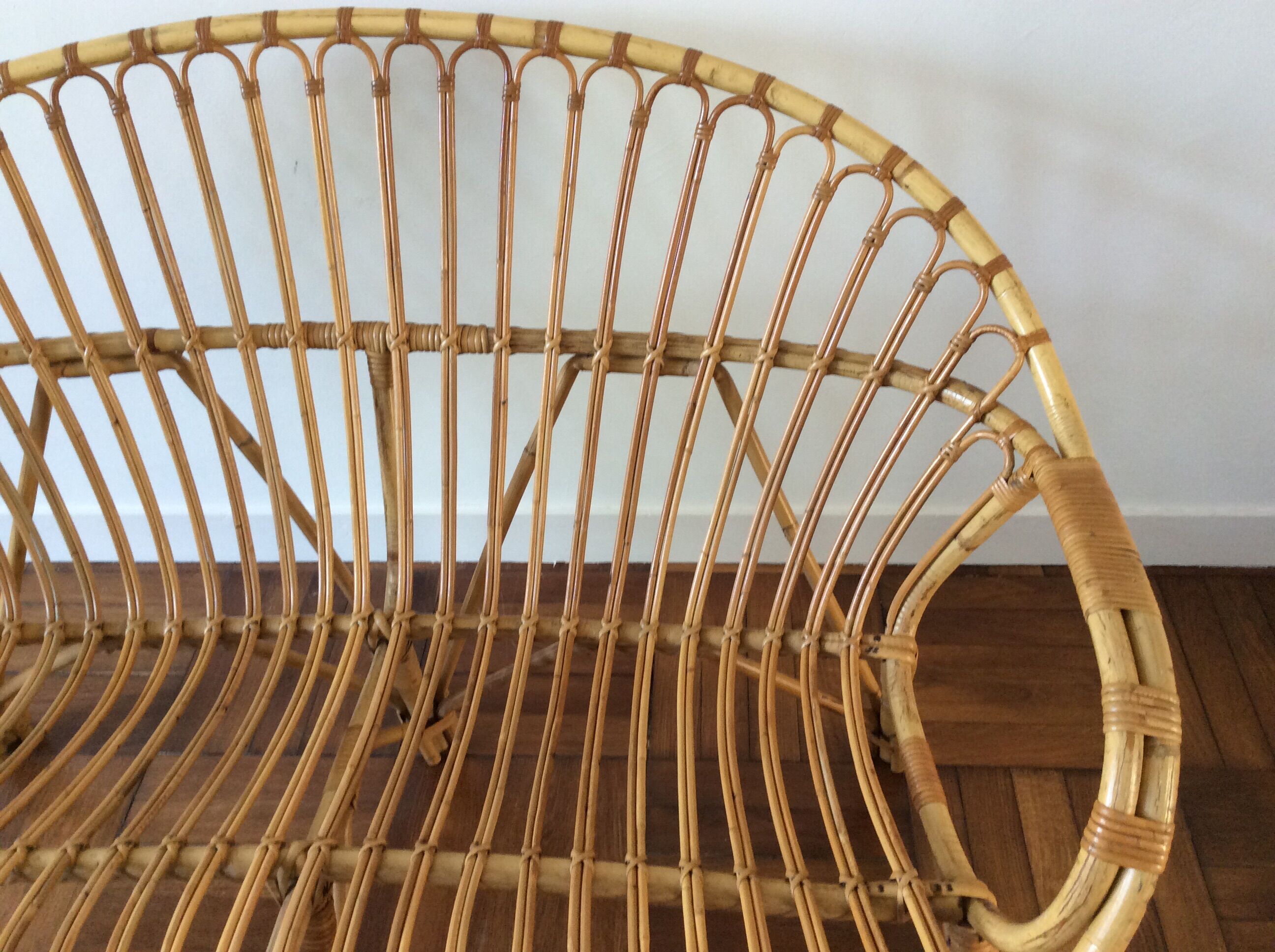 Banquette en rotin