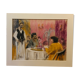 Scène de café au pastel