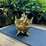 Brass planter woman Art Nouveau
