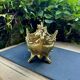 Brass planter woman Art Nouveau