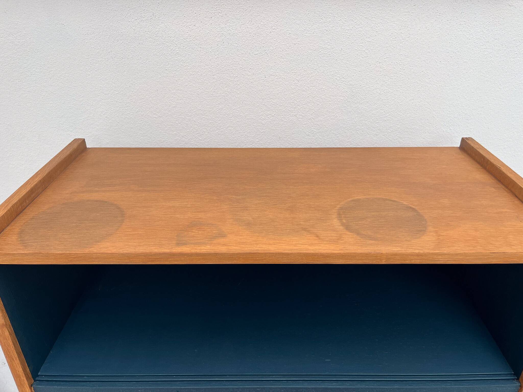 Vintage secretary desk with compass legs