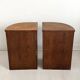 Pair of vintage 1950s corner side tables.