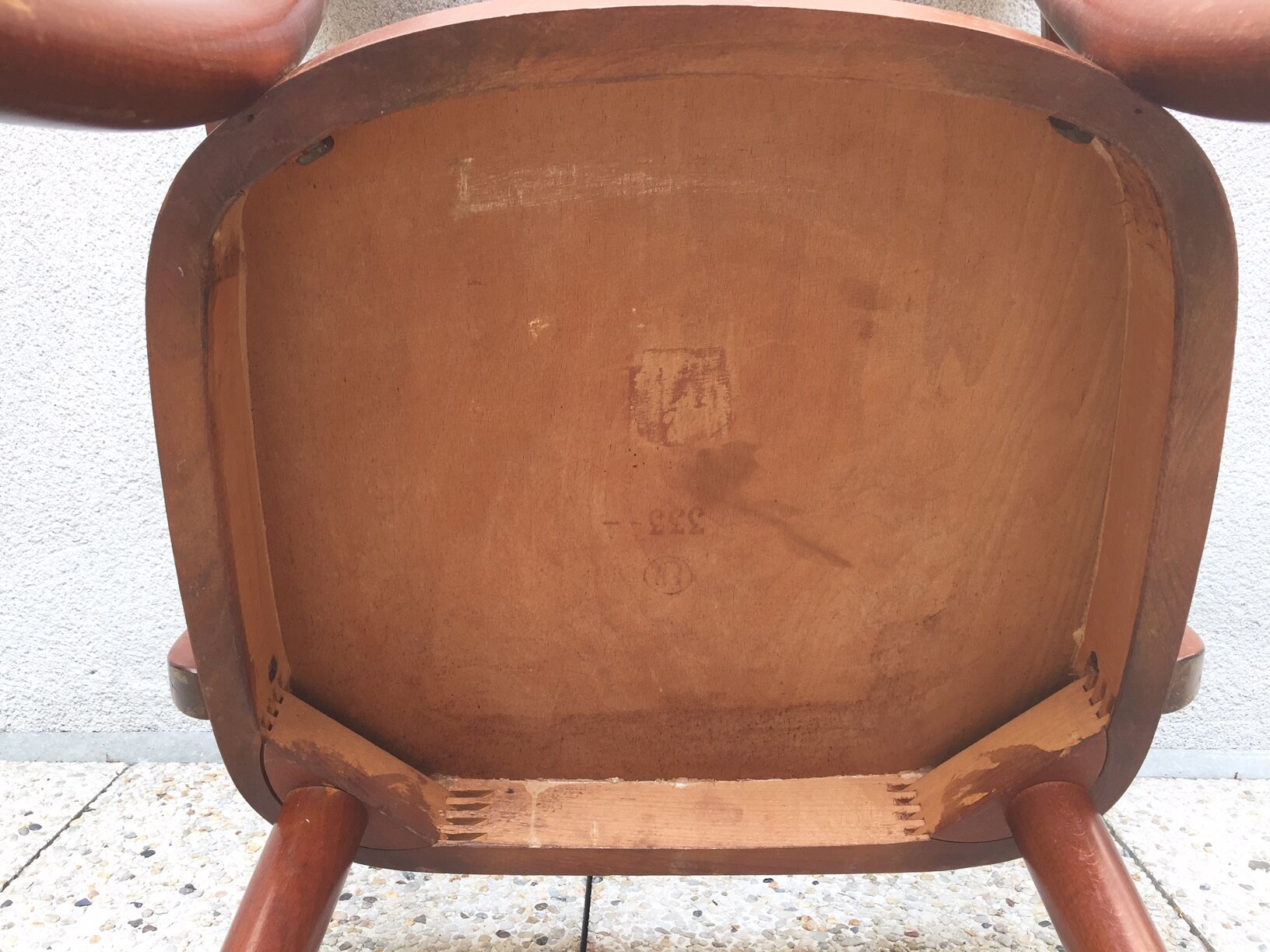 Fritz Hansens beech armchair