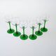 Set of wine glasses, Italian design, 1970s, production: Italy