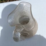 Carafe rafraichissoir pichet baccarat ou st louis cristal givré anse torsadée