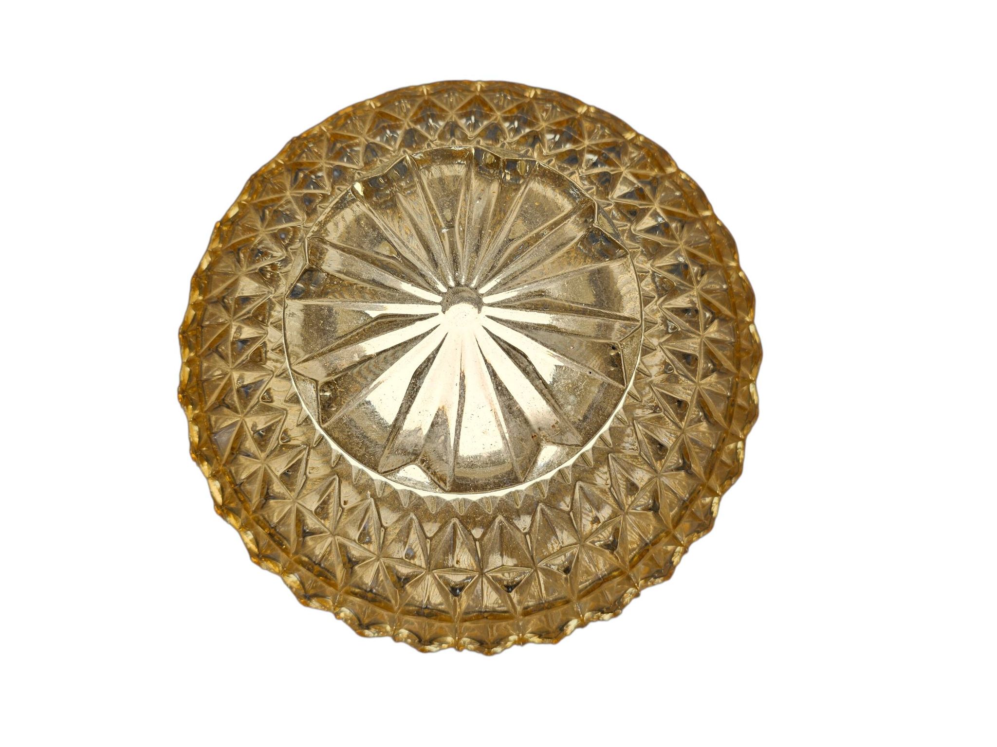 Herda Holland - ceiling lamp - geometric - pressed glass - 60's
