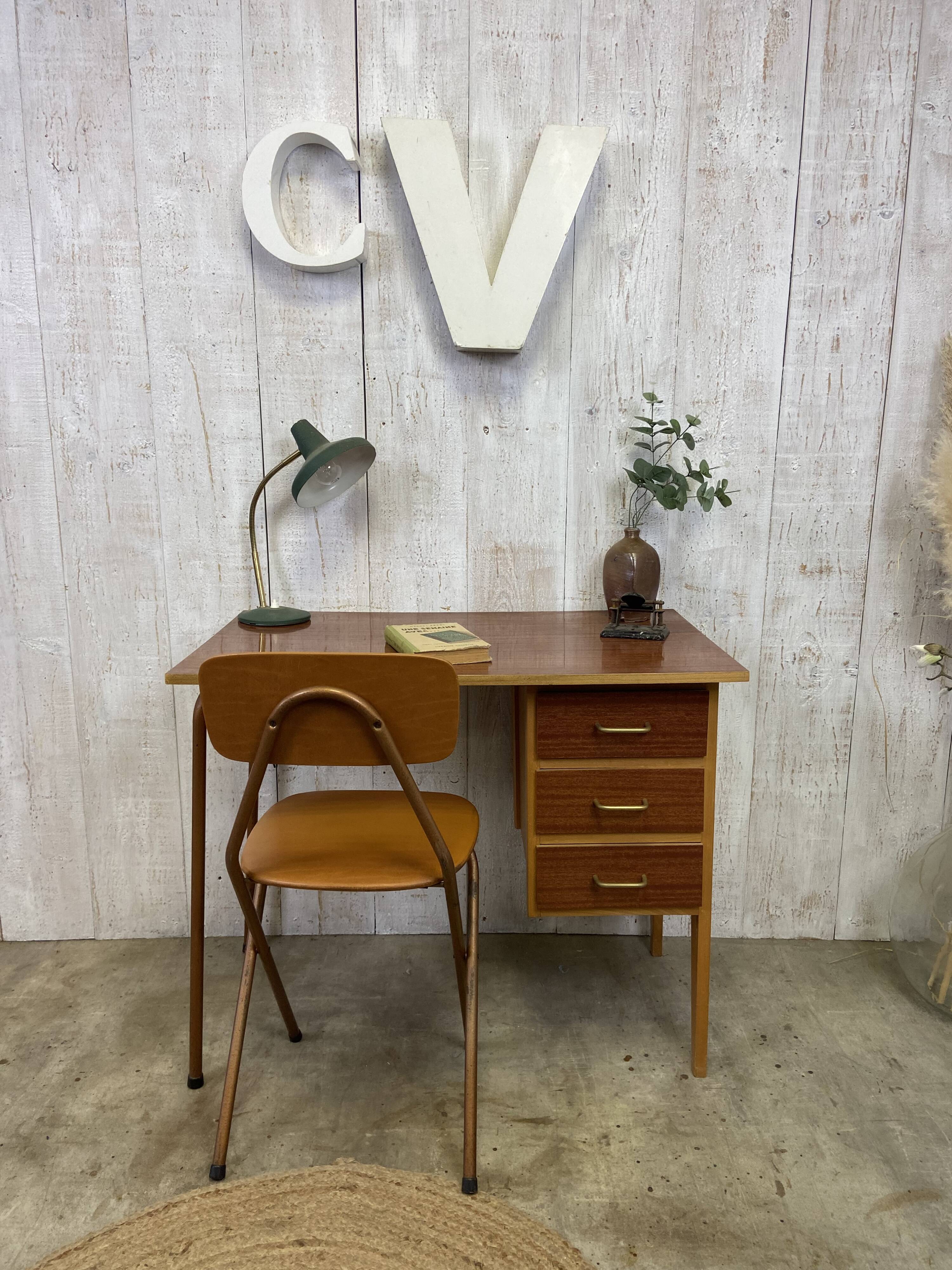 Vintage desk and chair set