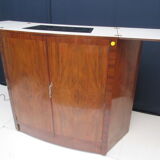 Art deco bar system in walnut
