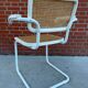 Cesca Chair model with armrest in white
