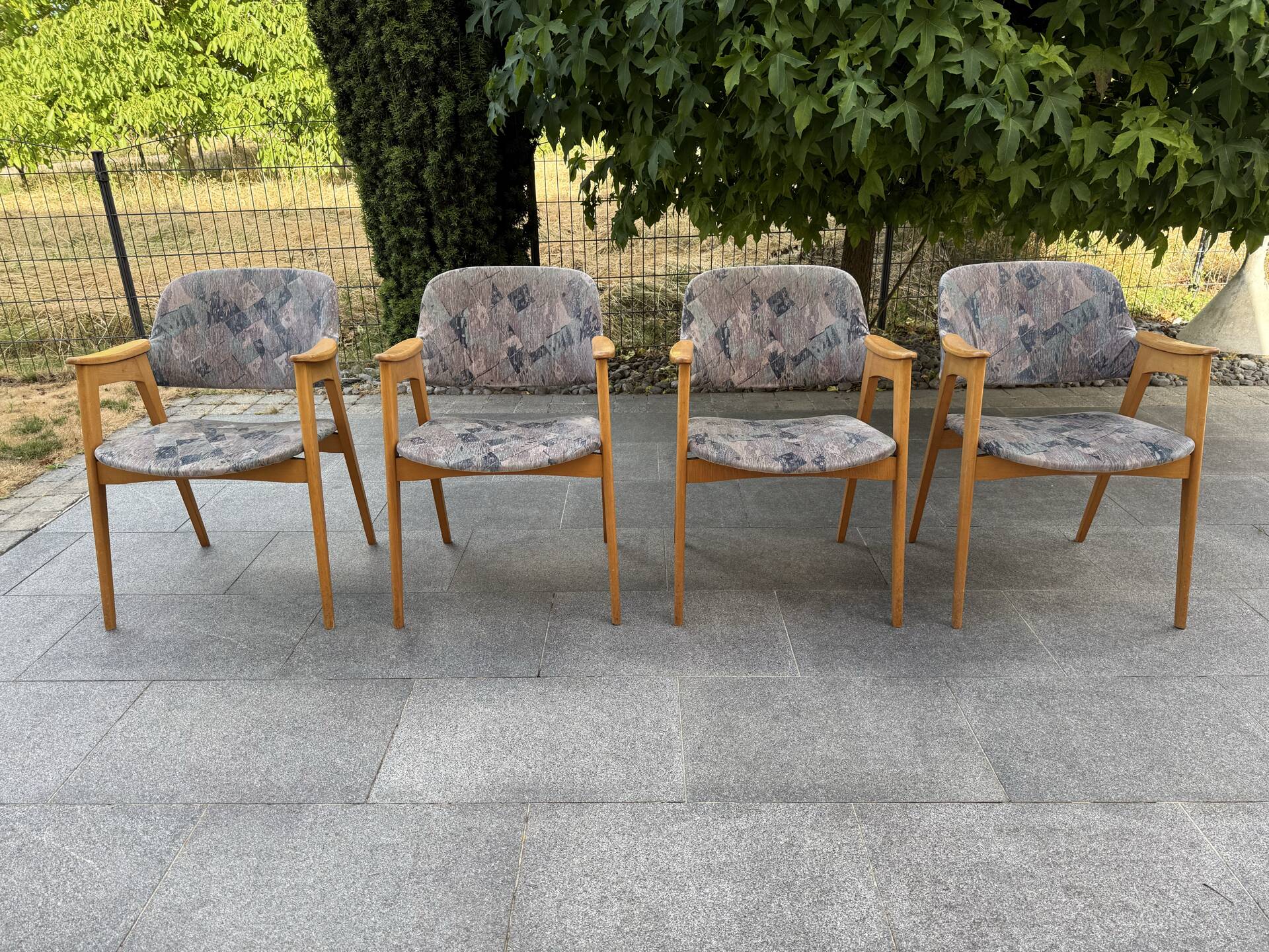Set of 4 armchairs from the 1960s.