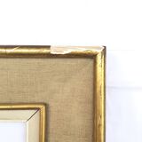 1950s frame in wood, plaster and fabric