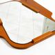1930s Wall Mirror, Teak and Plywood, Abstract Design, Germany
