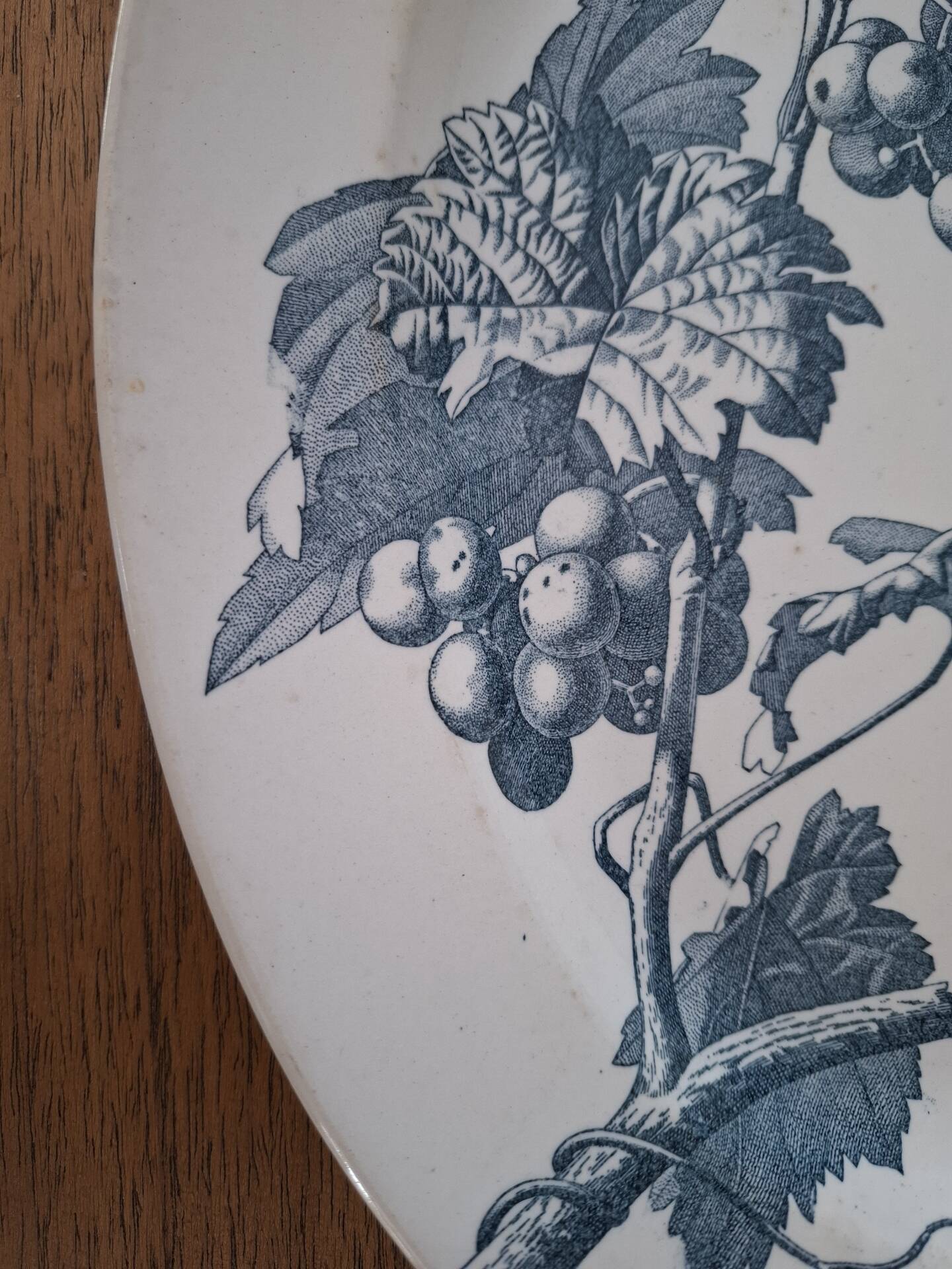 Oval ironstone plate