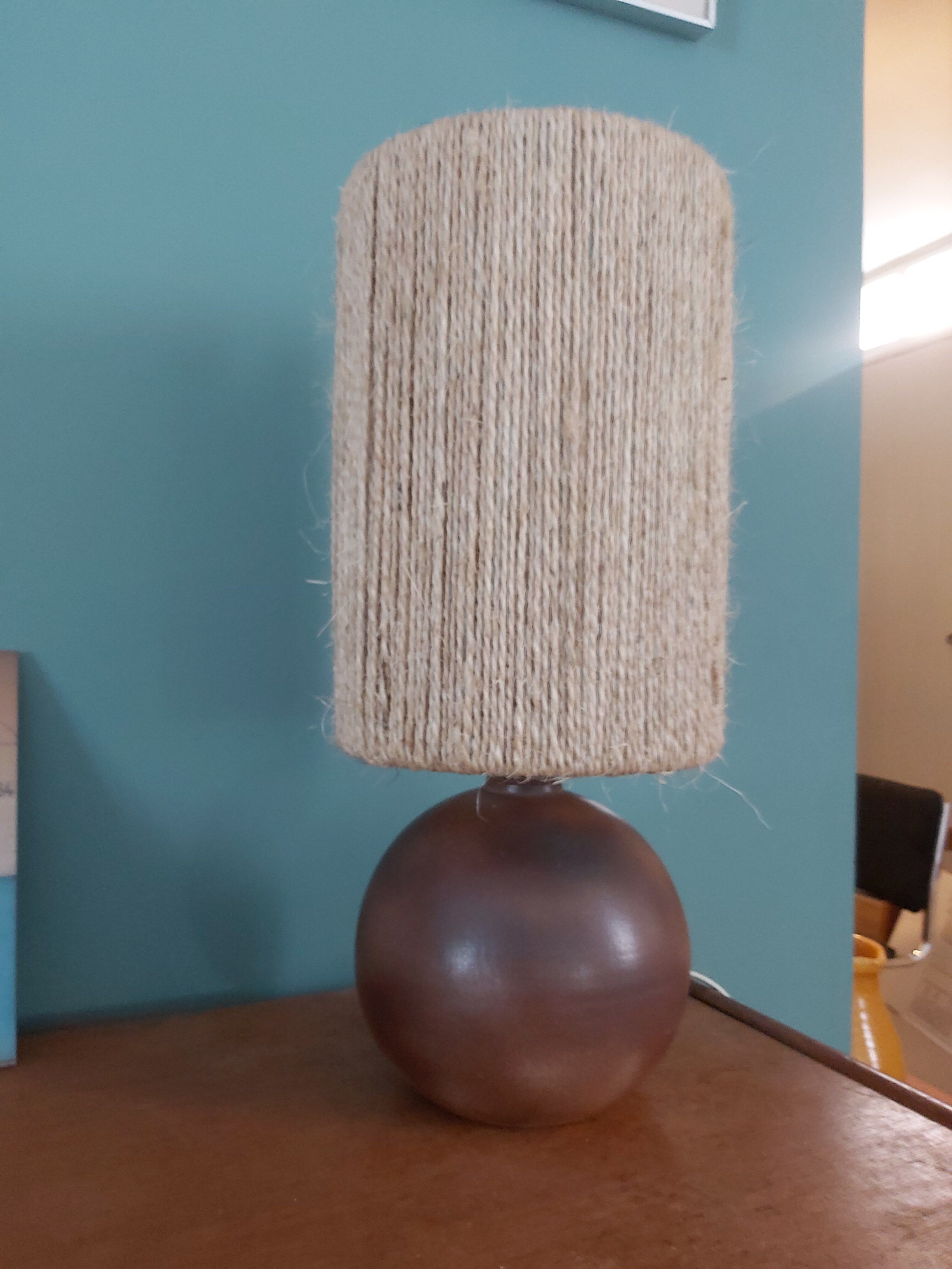 Vintage stoneware lamp