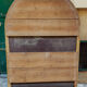 Mirror vaulted wooden end XIX 155x103cm