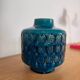 Turquoise ceramic vase, 1970