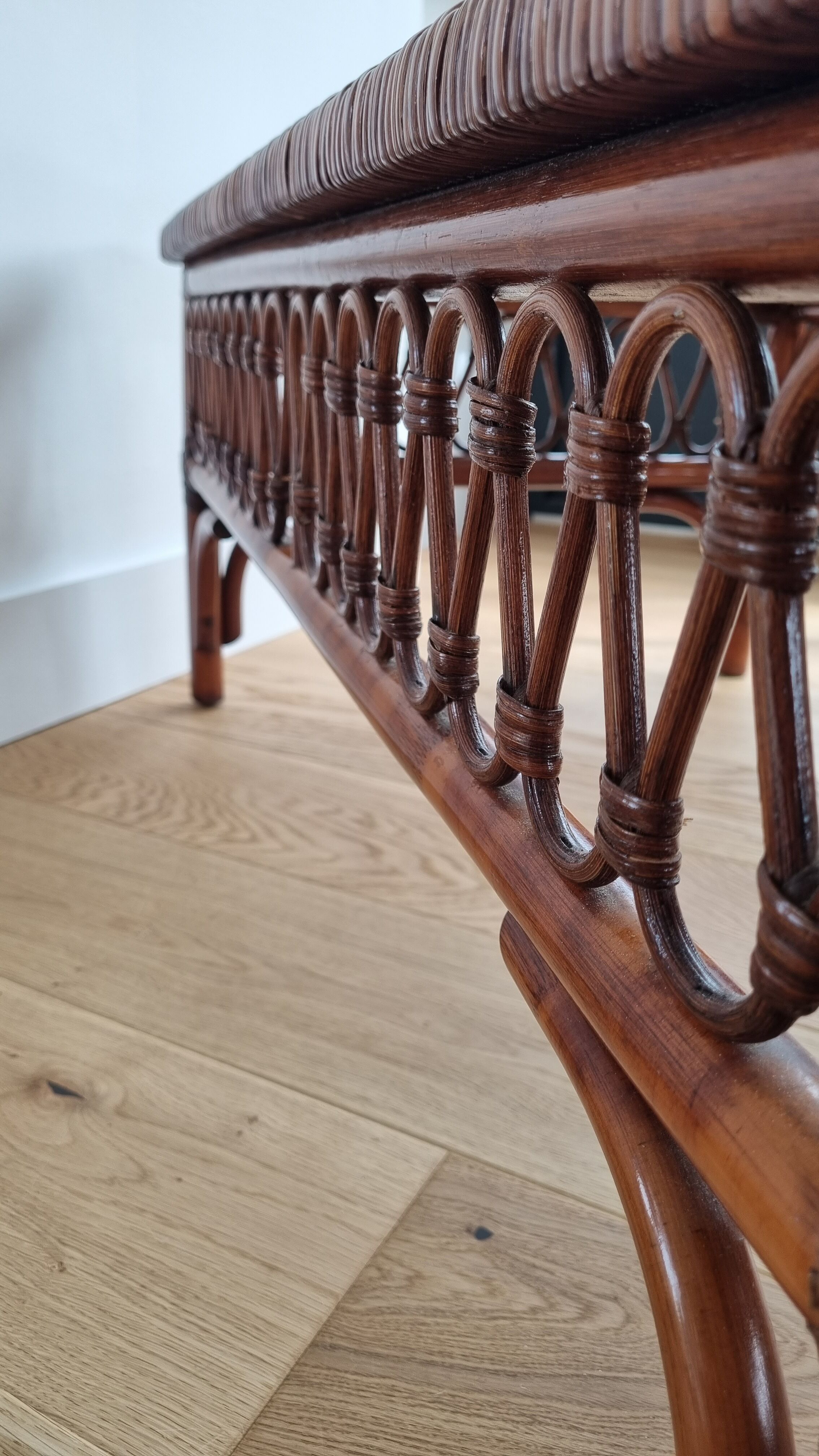 Vintage rattan coffee table