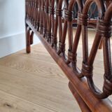 Table basse rotin vintage