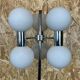 60s 70s lamp light floor lamp metal glass space age design