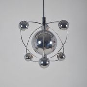 Chandelier 'Satellite' italien conçu par Goffredo Reggiani, années 1960.