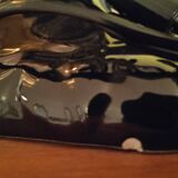 Black ceramic palm lamp