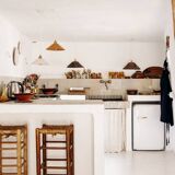 Lisette pendant light in white terracotta