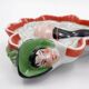 Painted porcelain pocket tray "Les Naturistes" Paris 1956/57