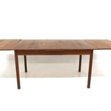 Scandinavian dining table "wallet" in teak, Hugo Troeds, Sweden, 1960