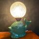 Lampe vintage poisson en céramique années 70