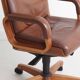 Fauteuil de bureau vintage en cuir