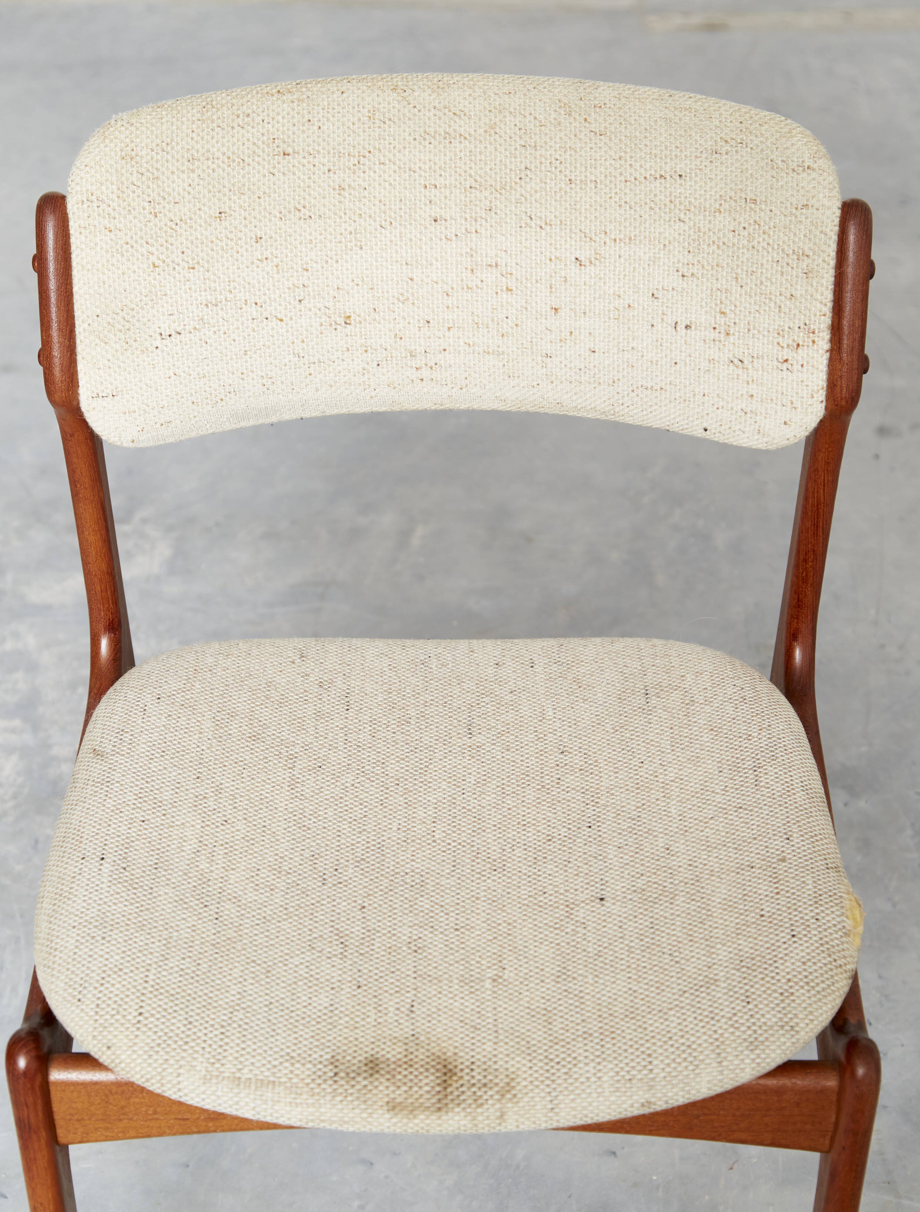 Set of 5 Erik Buck Dining Chair No.49 for O.D. Møbler