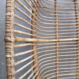 Old rattan bench