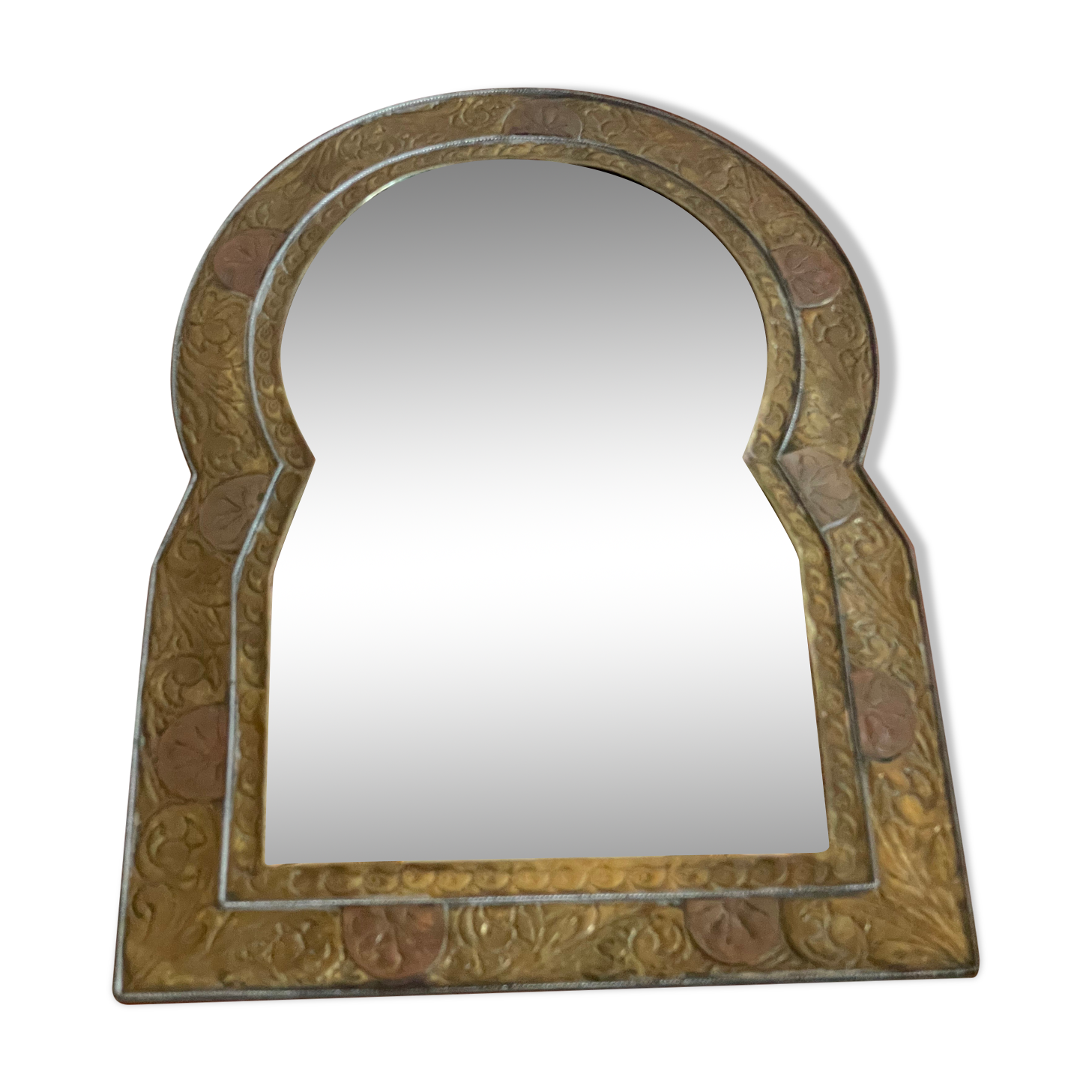 Brass mirror