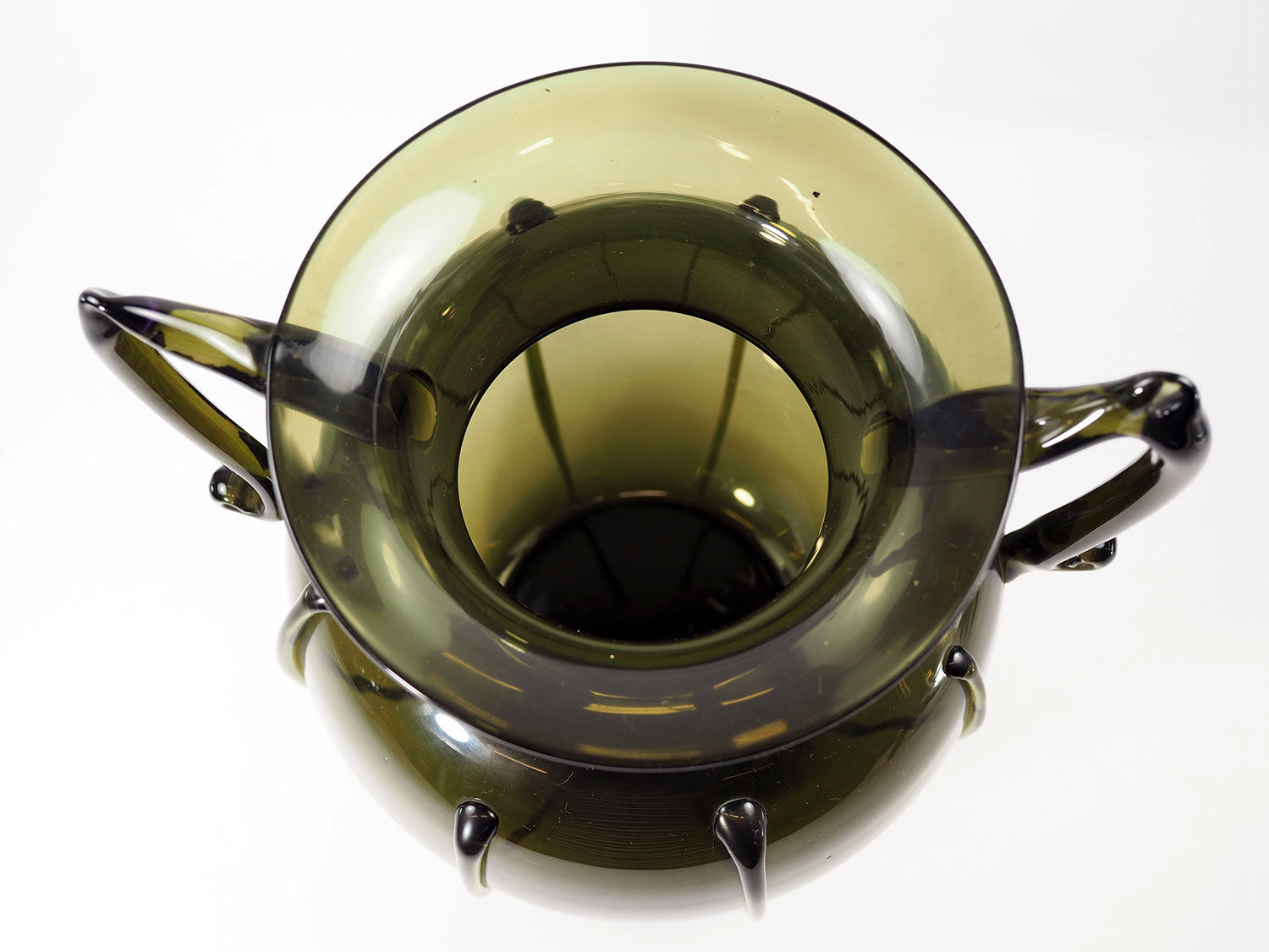 Art deco glass vase by Vittorio Zecchin for Cappellin Venini, 1920s